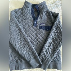 Mens Medium: Patagonia 1/4 snap quilted pullover